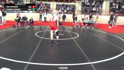 105_B lbs Consi Of 16 #2 - Jace Stevens, Burgettstown vs Dominic DeRiggi, Ambridge