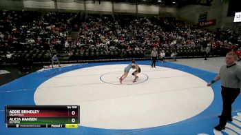 5A 100 lbs Quarterfinal - Addie Brindley, Salem Hills vs Alicia Hansen, Olympus