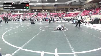 60-65 lbs Round 5 - Aniston Palmer, CYWC vs Mia Gentry, Lawrence Elite