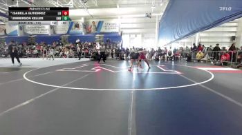 110 lbs 3rd Place Match - Emmerson Keller, Olathe Northwest vs Isabella Gutierrez, Liberal