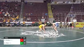 145 lbs Quarterfinal - Camren Klenke, Reynolds Hs vs Dustin Flinn, Forest Hills Hs