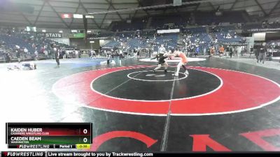 132 lbs Cons. Semi - Caeden Beam, Washington vs Kaiden Huber, Cashmere Wrestling Club