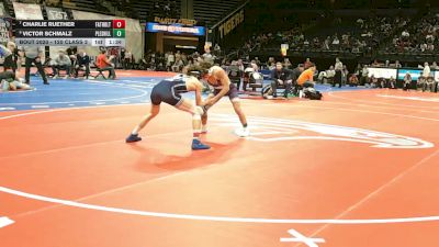 120 Class 2 lbs Champ. Round 1 - Charlie Ruether, Father Tolton Regional Catholic vs Victor Schmalz, Pleasant Hill