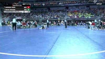 2A-126 lbs Champ. Round 1 - Andrew Reed, North Polk vs Isaac Wilson, Algona