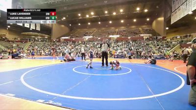 58 lbs Quarterfinal - Luke Lavender, Searcy Youth Wrestling vs Lucas Williams, Harrison Youth Wrestling