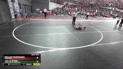 45 lbs Cons. Round 4 - William Mortensen, River Falls vs Collin Byers, Tomah Youth Wrestling