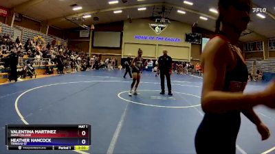 117 lbs Cons. Round 2 - Heather Hancock, Trinidad St vs Valentina Martinez, Snow College