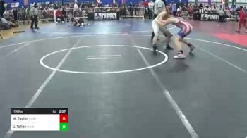 130 lbs Consi Of 4 - Mason Taylor, Young Guns vs James Talley, Midwest Battleground