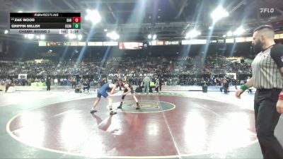 126 lbs Champ. Round 2 - Zak Wood, Sandpoint vs Griffin Miller, Caldera