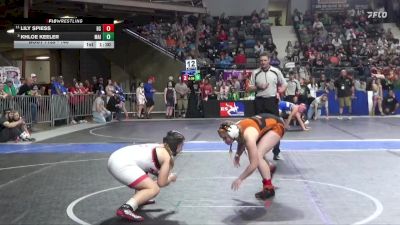 140 lbs Quarterfinal - Khloe Keeler, Maize vs Lily Spiess, Bonner Springs