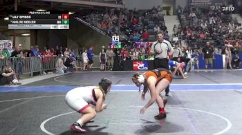 140 lbs Quarterfinal - Khloe Keeler, Maize vs Lily Spiess, Bonner Springs