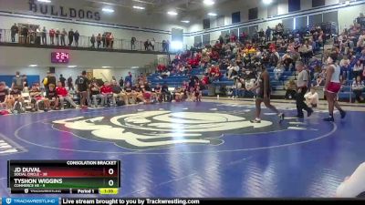 215 lbs 2nd Wrestleback (8 Team) - TYSHON WIGGINS, Commerce Hs vs JD Duval, Social Circle