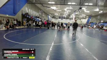 65-71 lbs Round 2 - Cooper Horne, Fremont Wrestling Club vs Maximus Brown, Team Prestige