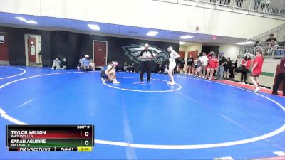130 lbs Cons. Round 3 - Taylor Wilson, Bartlesville G vs Sarah Aguirre, Southeast G