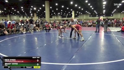 132 lbs Semifinal - Nick Sykes, Stronghold Wrestling Club vs Brody Hayes, PWC