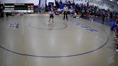 77-83 lbs Round 2 - Byron Rice, Hickory Wrestling vs Blase Iorio, Sharpsville