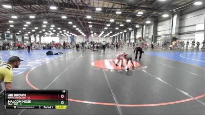 60 lbs Rd# 10- 4:00pm Saturday Final Pool - Ari Brown, Maryland BLACK vs Malcom Moss, Team BAM