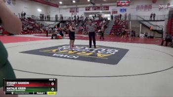 235 lbs Cons. Round 3 - Sydney Hanson, Clinton vs Natalie Krier, Dubuque Hempstead