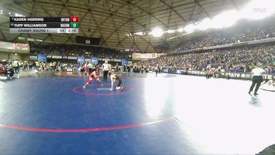 Boys 2A 126 lbs Champ. Round 1 - Tuff Williamson, Washington vs Kaden Harding, Orting