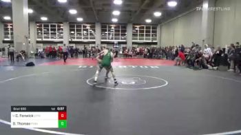 106 lbs Consi Of 16 #2 - Cole Fenwick, Layton vs DJ Thomas, Payson