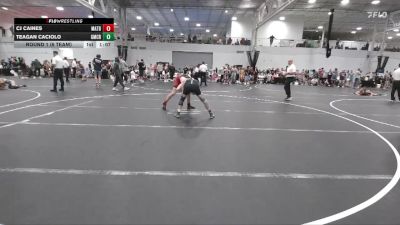 126 lbs Round 1 (6 Team) - CJ Caines, Mat Assassins Black vs Teagan Caciolo, Grit Mat Club Red