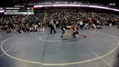 2A 144 lbs Cons. Round 2 - Daniel Turner, North Johnston High School vs Spencer Moore, Wheatmore