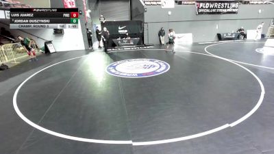 All Cadet Boys Freestyle Lower - 120 lbs Champ. Round 3 - Luis Juarez, Pioneer Valley High School Wrestling vs Jordan Duszynski