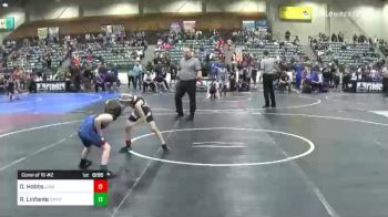 57 lbs Consi Of 16 #2 - Dexter Hobbs, Junior Comet Wrestling vs Rhoen Linfante, Damonte