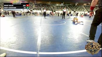 80 lbs 3rd Place - Brady Boles, Mustang Bronco Wrestling Club vs Rhett Crowther, WTC