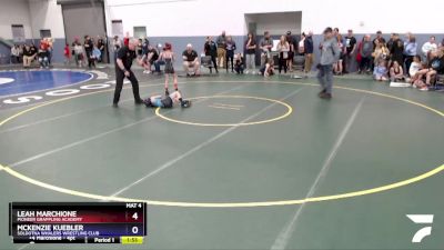 65 lbs Rr2 - Leah Marchione, Pioneer Grappling Academy vs Mckenzie Kuebler, Soldotna Whalers Wrestling Club