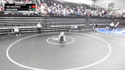 3A 144 lbs Semifinal - Zane Winter, South Summit vs Trey Bradshaw, Delta