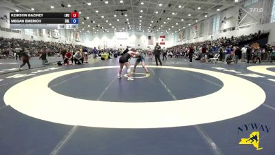 165 lbs Quarterfinal - Keirstin Bazinet, Lumberyard Wrestling Club vs Megan Emerich, Club Not Listed