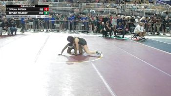 145 lbs Champ. Round 1 - Taylor Pelchat, St Augustine vs Ceajah Brown, Freedom