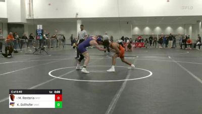 125 lbs C Of 8 #2 - Maximo Renteria, Oregon State vs Kyle Gollhofer, Northern Iowa