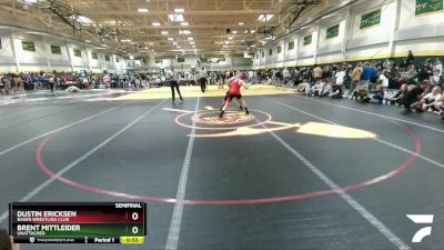 174 lbs Semifinal - Dustin Ericksen, Baker Wrestling Club vs Brent Mittleider, Unattached