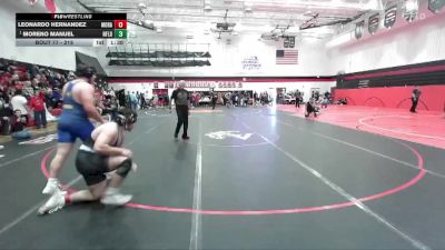 215 lbs Round 2 - Moreno Manuel, Northfield vs Leonardo Hernandez, Mountain Range