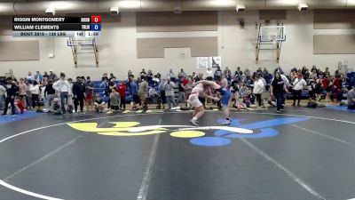 138 lbs Cons. Sub-quarters - Riggin Montgomery, Brothers Of Steel Wrestling Club vs William Clements, Team Real Life Wrestling