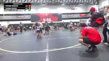 55 lbs Round 4 - Hayden Warlick, Suplex City Raptors vs Leanna Drook, Grizzlies Wrestling Club