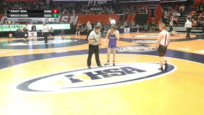 2A 157 lbs Semifinal - Grady Neal, Metamora vs Brock Ross, Mascoutah