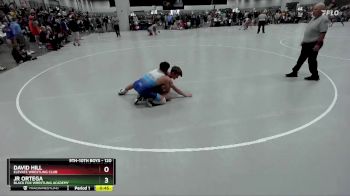 120 lbs Cons. Round 8 - Jr Ortega, Black Fox Wrestling Academy vs David Hill, Elevate Wrestling Club