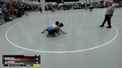 120 lbs Cons. Round 8 - Jr Ortega, Black Fox Wrestling Academy vs David Hill, Elevate Wrestling Club