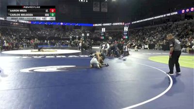 113 lbs Consi Of 4 - Aaron Meza, St. John Bosco (SS) vs Carlos Melgoza, Kingsburg (CS)