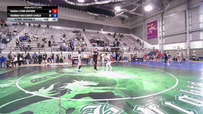 U15 Women - 58 lbs Cons. Round 6 - Makynlee Cova, CA vs Julianna Hernandez, NY