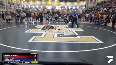 73 lbs Round 3 - Mandi Blades, Iowa vs Zoey Hutt, Moen Wrestling Academy