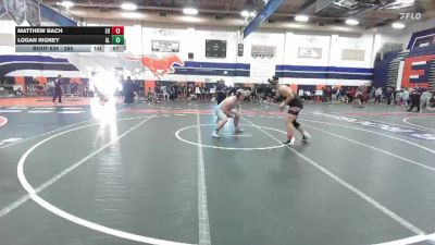 285 lbs Cons. Round 2 - Matthew Bach, Eleanor Roosevelt vs Logan Rigney, Alta Loma