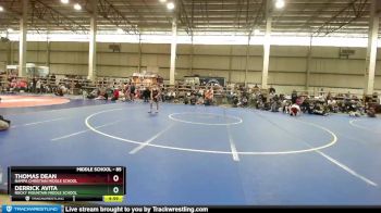 85 lbs Cons. Round 3 - Thomas Dean, Nampa Christian Middle School vs Derrick Avita, Rocky Mountain Middle School