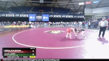 121 lbs Quarterfinal - Olivia Lopez, Outlaw Wrestling Club vs Jorgia Schliesman, Team Aggression Wrestling Club