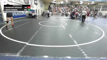 130 lbs Champ. Round 1 - Sophia Barrios, Montclair vs Magdelena Gonzalez, Patriot