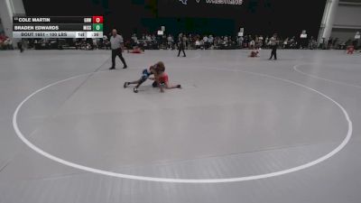 100 lbs Cons. Rd Of 32 - Braden Edwards, Missouri vs Cole Martin, Greater Heights Wrestling