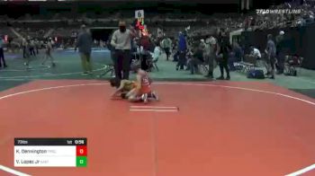 73 lbs Quarterfinal - Kolby Dennington, Tracy Wrestling Club vs Victor Lopez Jr, East Idaho Elite